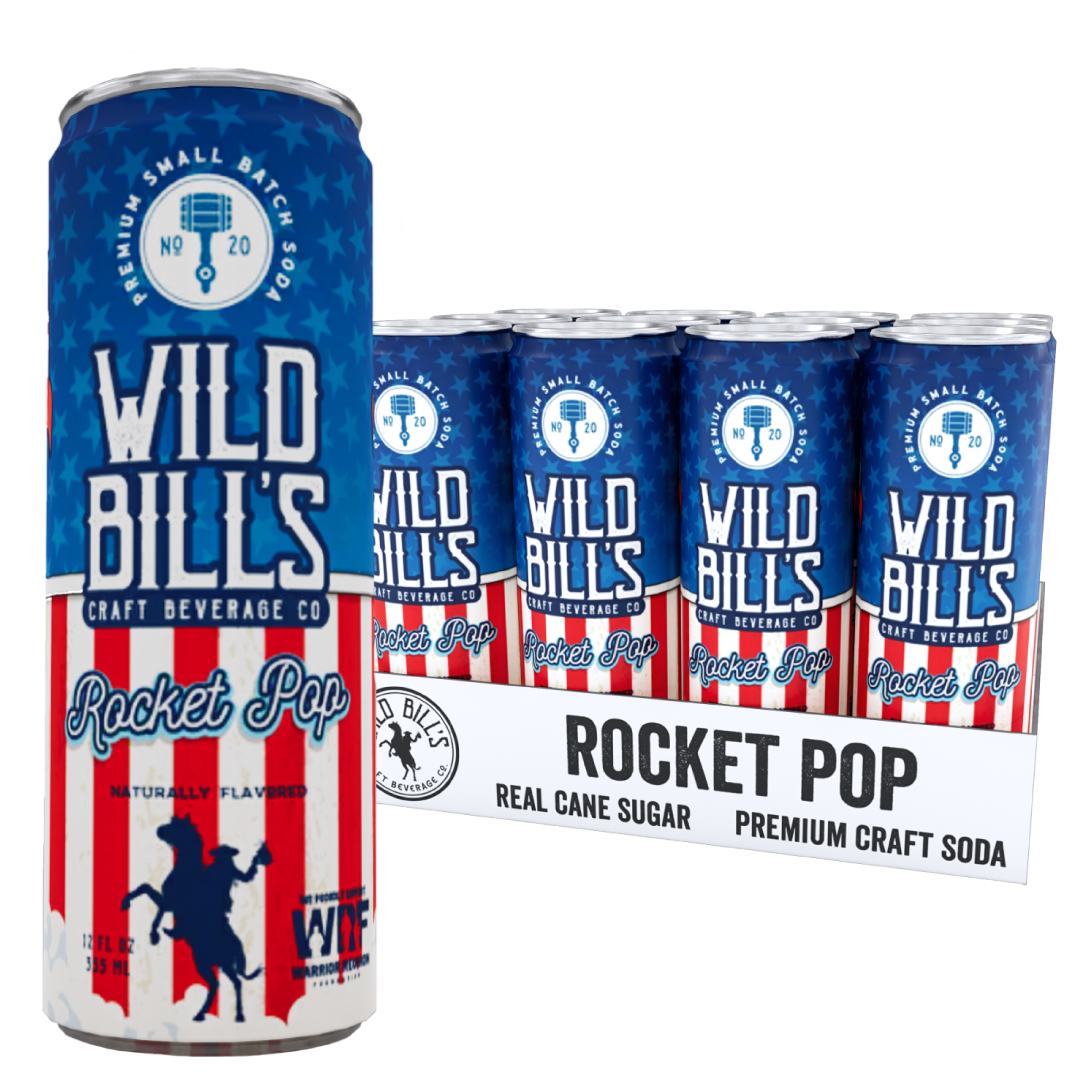 Rocket Pop - Premium Cane Sugar Soda, 12-Pack, Cans