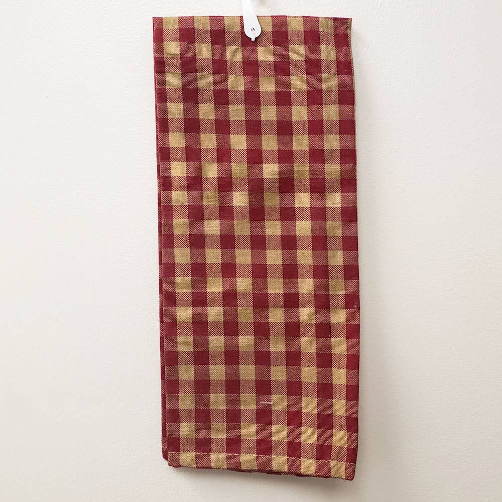 Red Large Check Kitchen Towel