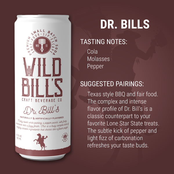 Dr. Bill's - Premium Cane Sugar Soda, 12-Pack, Cans