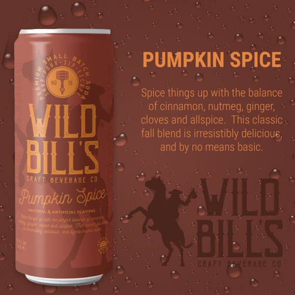 Pumpkin Spice - Premium Cane Sugar Soda, 12-Pack, Cans