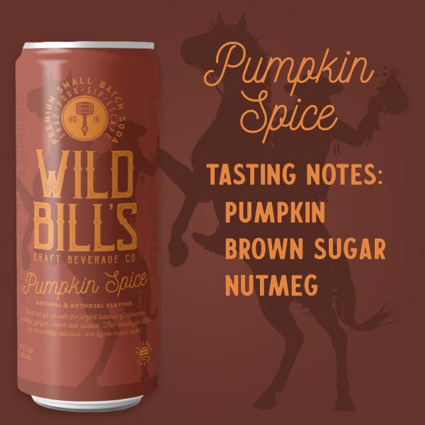 Pumpkin Spice - Premium Cane Sugar Soda, 12-Pack, Cans