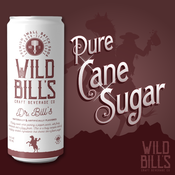 Dr. Bill's - Premium Cane Sugar Soda, 12-Pack, Cans
