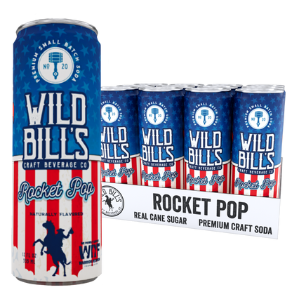 Rocket Pop - Premium Cane Sugar Soda, 12-Pack, Cans