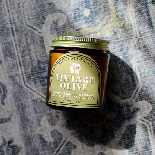 Vintage Olive Candle