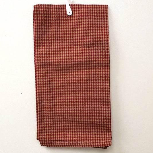 Red Small Check Kitchen Towel