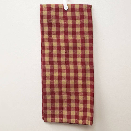 Red Large Check Kitchen Towel