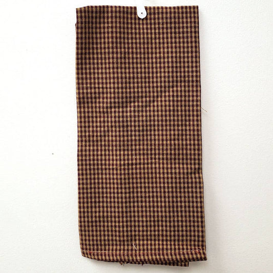 Burgundy Small Check Kitchen Towel