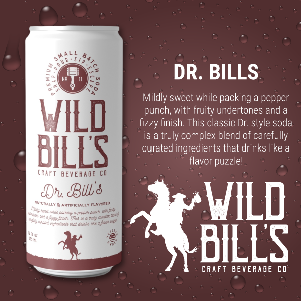 Dr. Bill's - Premium Cane Sugar Soda, 12-Pack, Cans